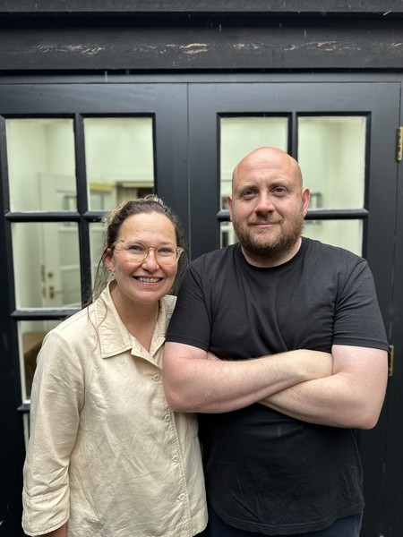 Alethea Palmer and James Ferguson, proprietors of The Kinneuchar Inn in Kilconquhar, Fife - The Good Food Guide's Best Local Restaurant in Scotland 2023.